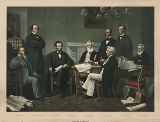 Il gabinetto di Lincoln, pub. 1865